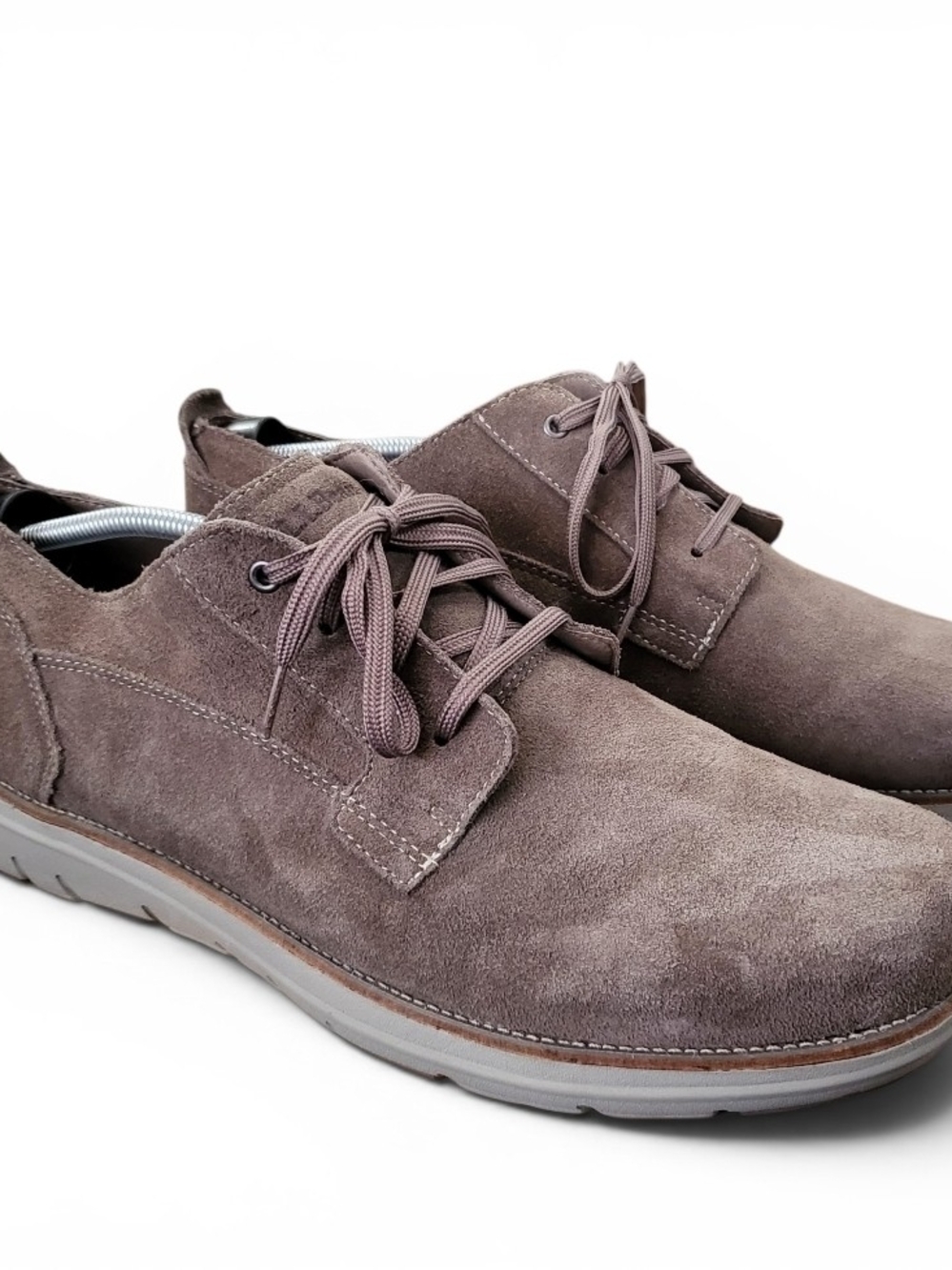 L.L.Bean Mill Creek Men's Size 14 Taupe Suede Casual Oxford Shoes 303572